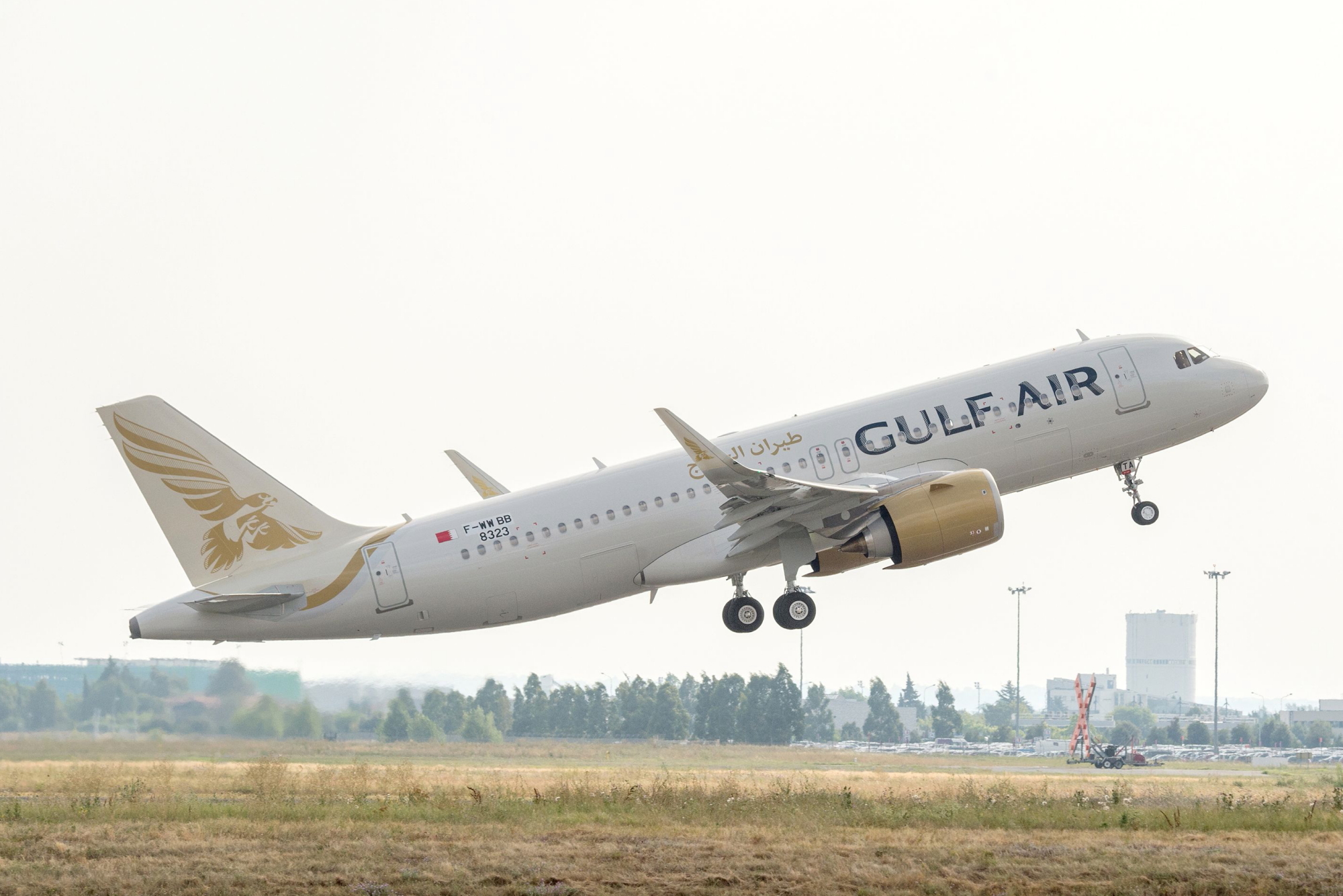 Gulf Air A320neo MSN 8323. Click to enlarge.