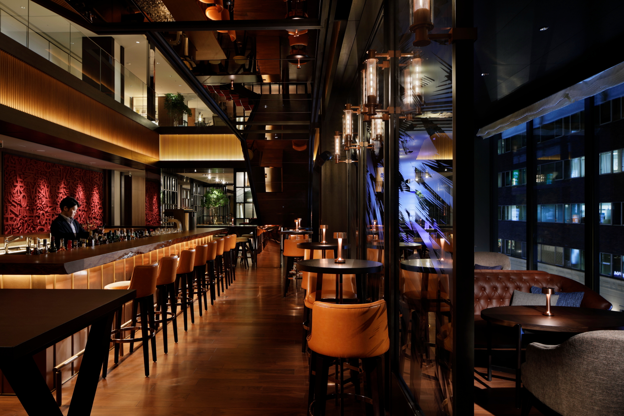 The very cool Namiki667 Bar and Restaurant at Hyatt Centric Ginza Tokyo. Click to enlarge.