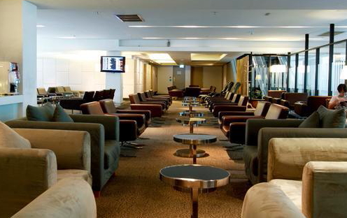 Miracle First Class Lounge at Suvarnabhumi Airport near Bangkok, Thailand. Click to enlarge.