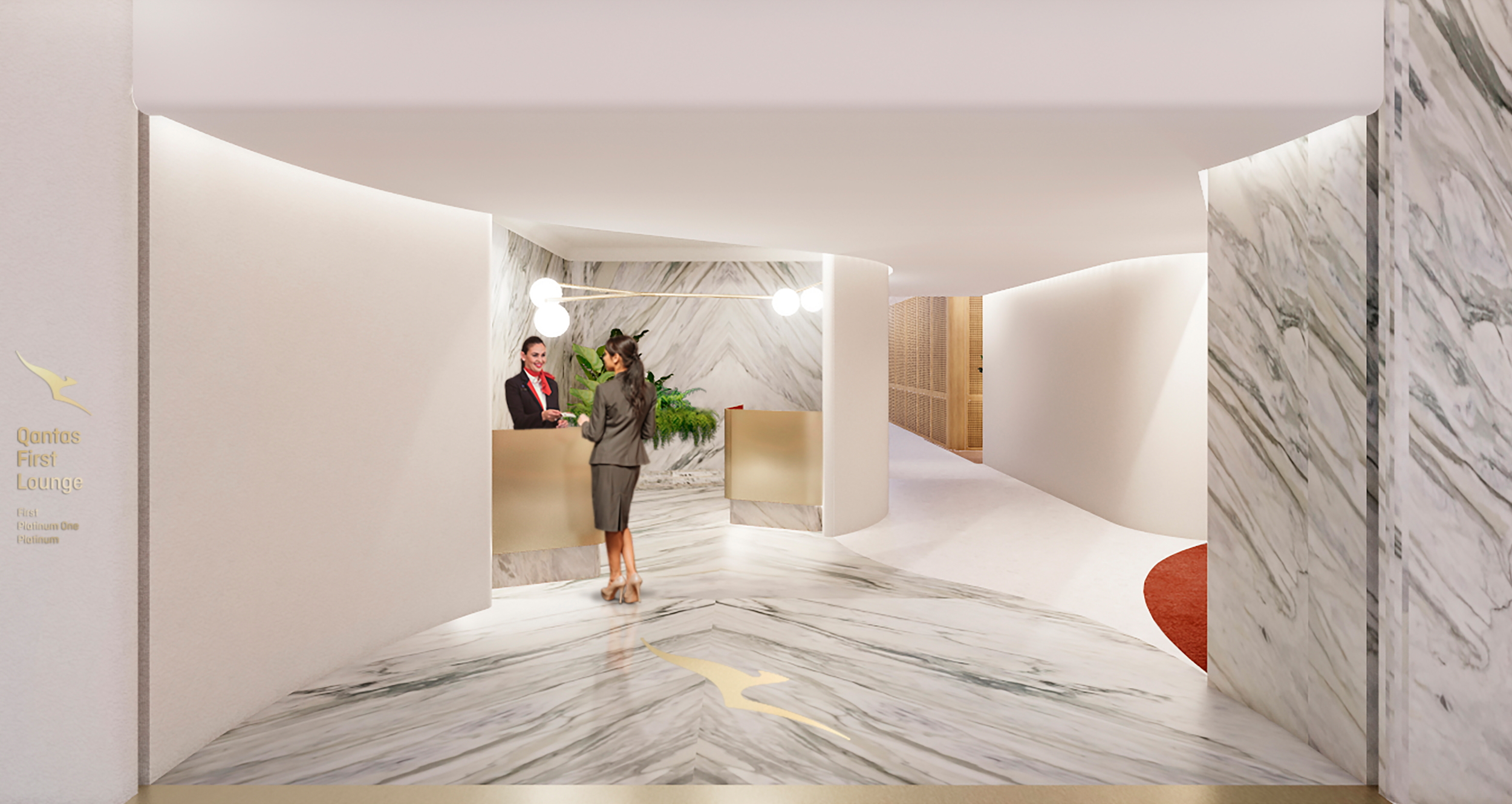 Qantas has unveiled plans to open a new First Lounge and expand its existing Business Lounge at Singapore Changi Airport. Click to enlarge.