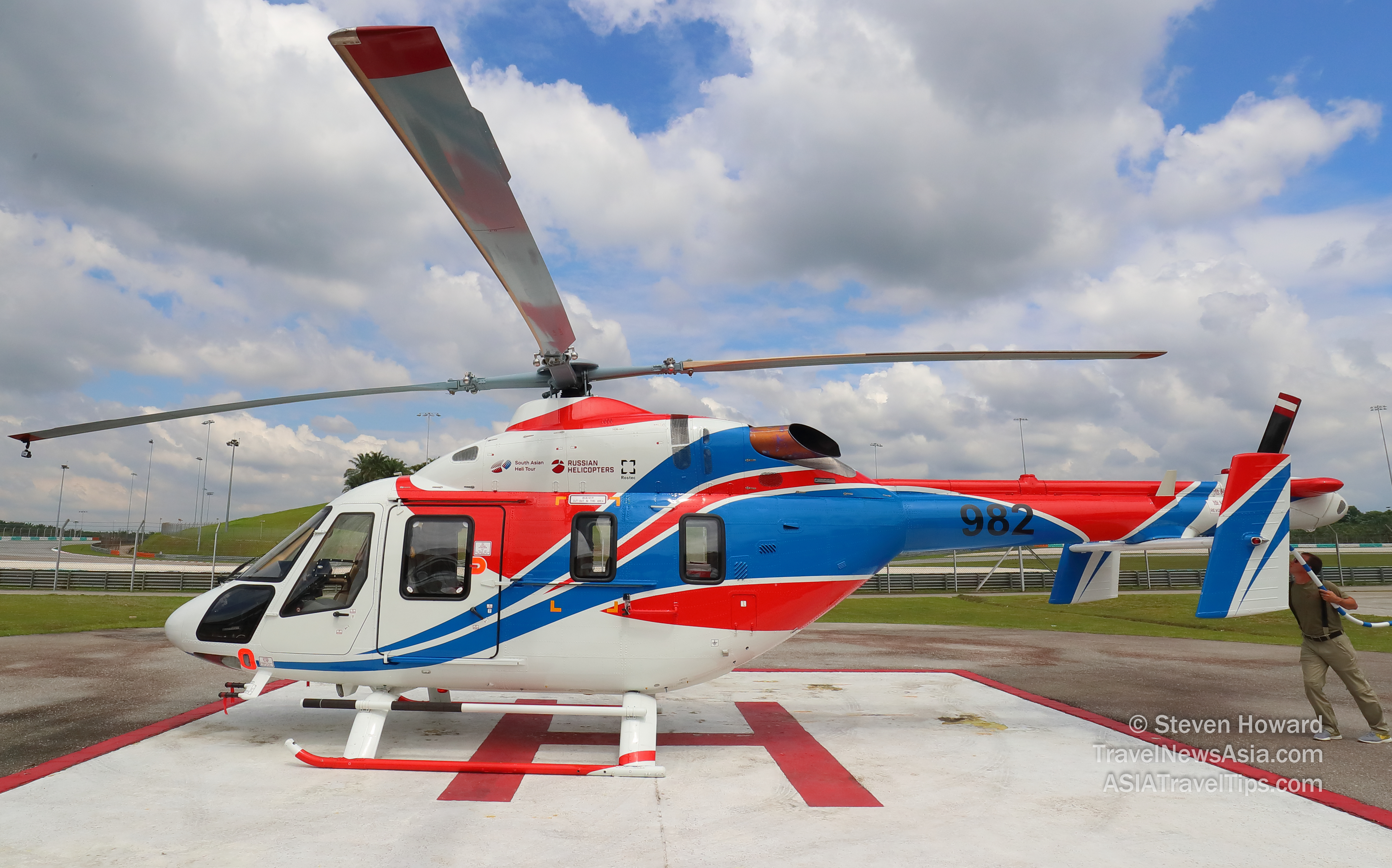 An Ansat Helicopter by Russian Helicopters. Picture by Steven Howard of TravelNewsAsia.com Click to enlarge.