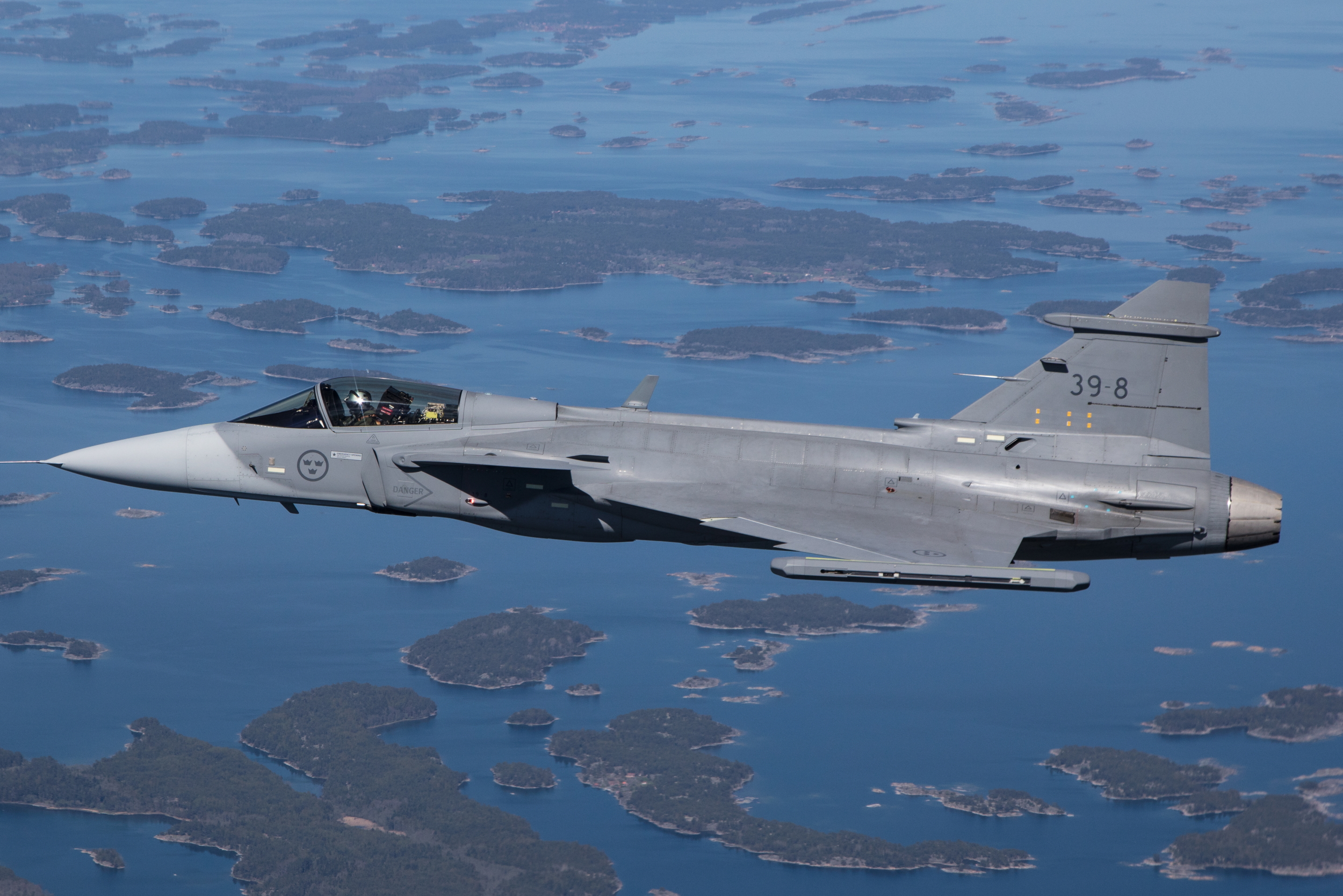 Saab Gripen E. Click to enlarge.