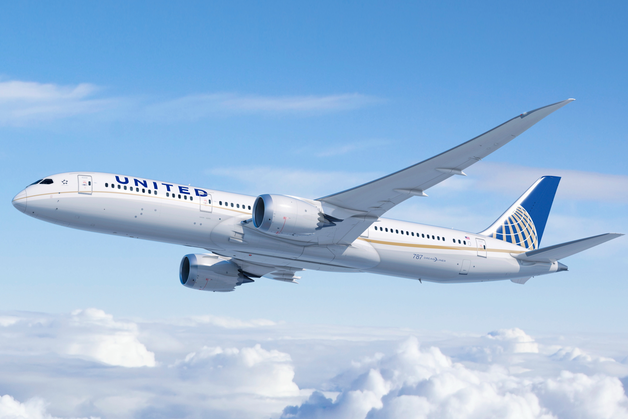 United Airlines Boeing 787-9. Click to enlarge.