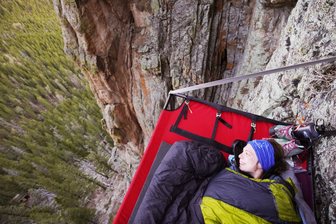 Are you brave / mad enough to camp on a cliff in Colorado? Airbnb Adventures makes this possible! Click to enlarge.