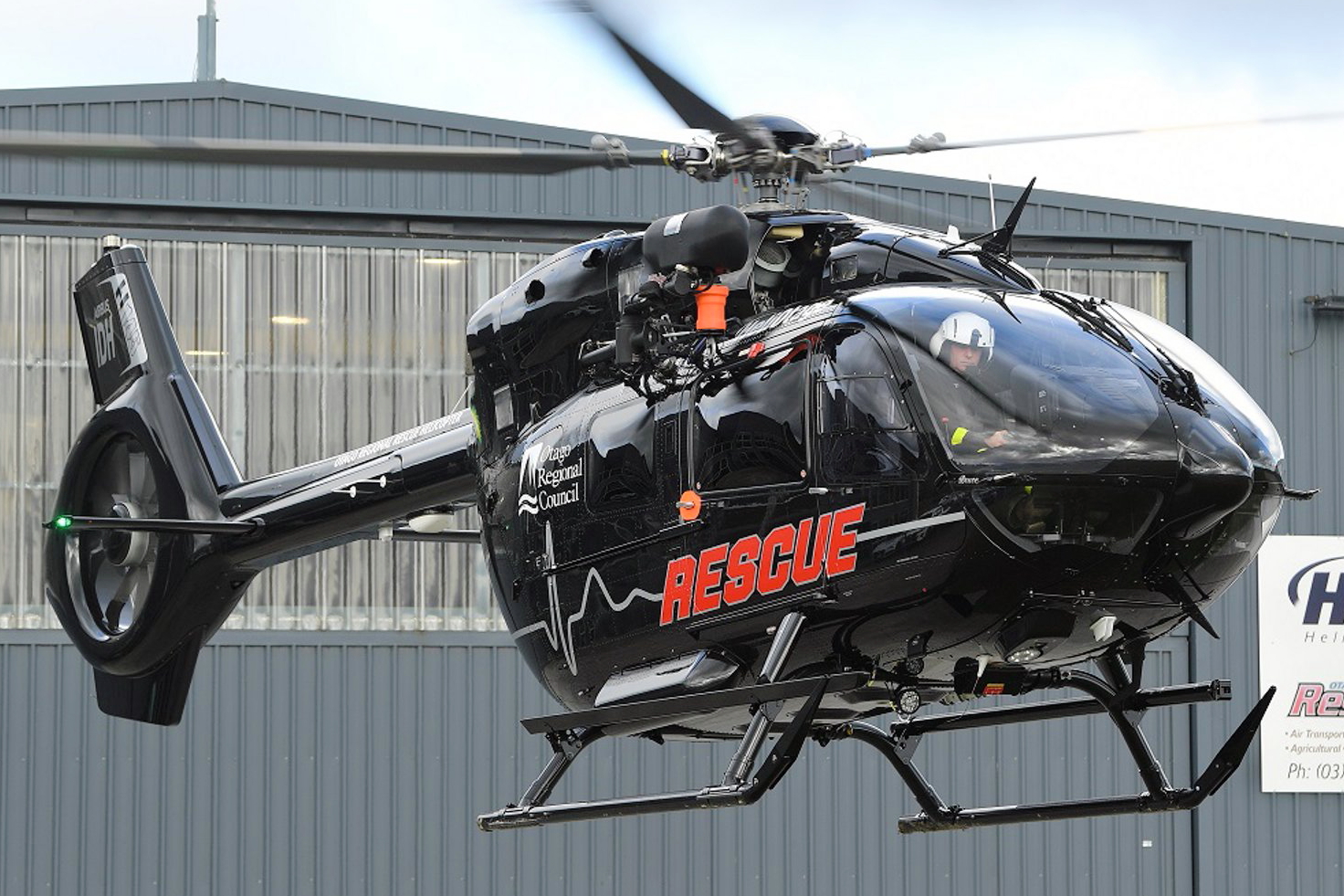 The New Zealand Helicopter Emergency Medical Services has taken delivery of two Airbus H145 helicopters, the first two H145s in an EMS configuration in the New Zealand market. Click to enlarge.