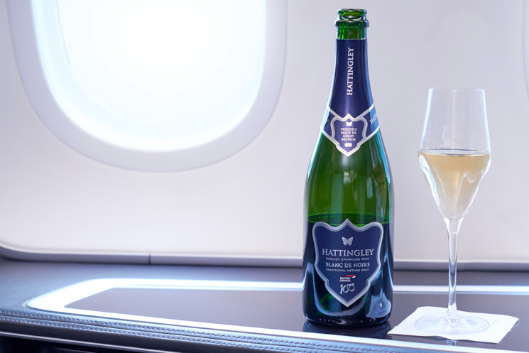 British Airways customers will soon be able to enjoy a special sparkling wine from the award-winning Hattingley Valley in Hampshire, England. BA’s team of wine experts worked with Hattingley Valley’s wine makers to create a 2015 Blanc de Noir that will be exclusively available to customers from 1 July 2019. Click to enlarge.