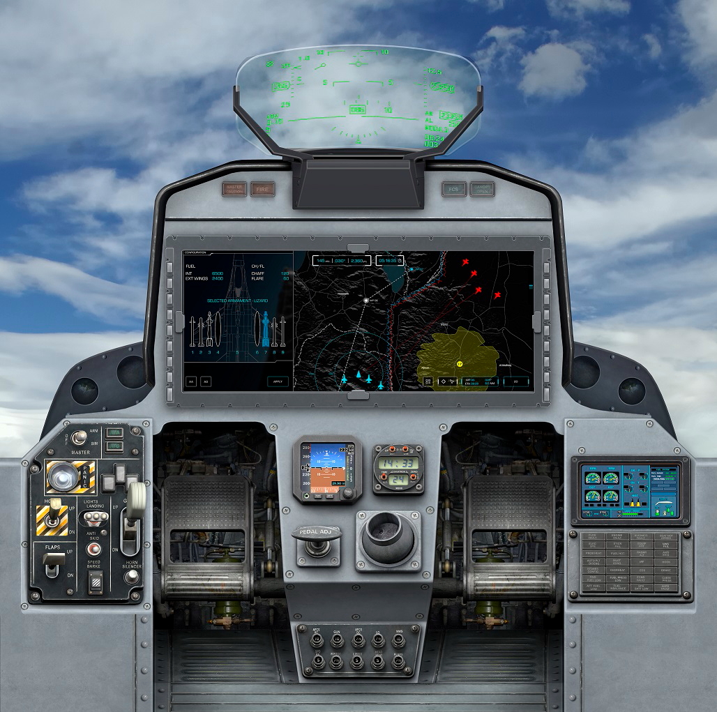 Elbit Systems Advanced Cockpit. Click to enlarge.
