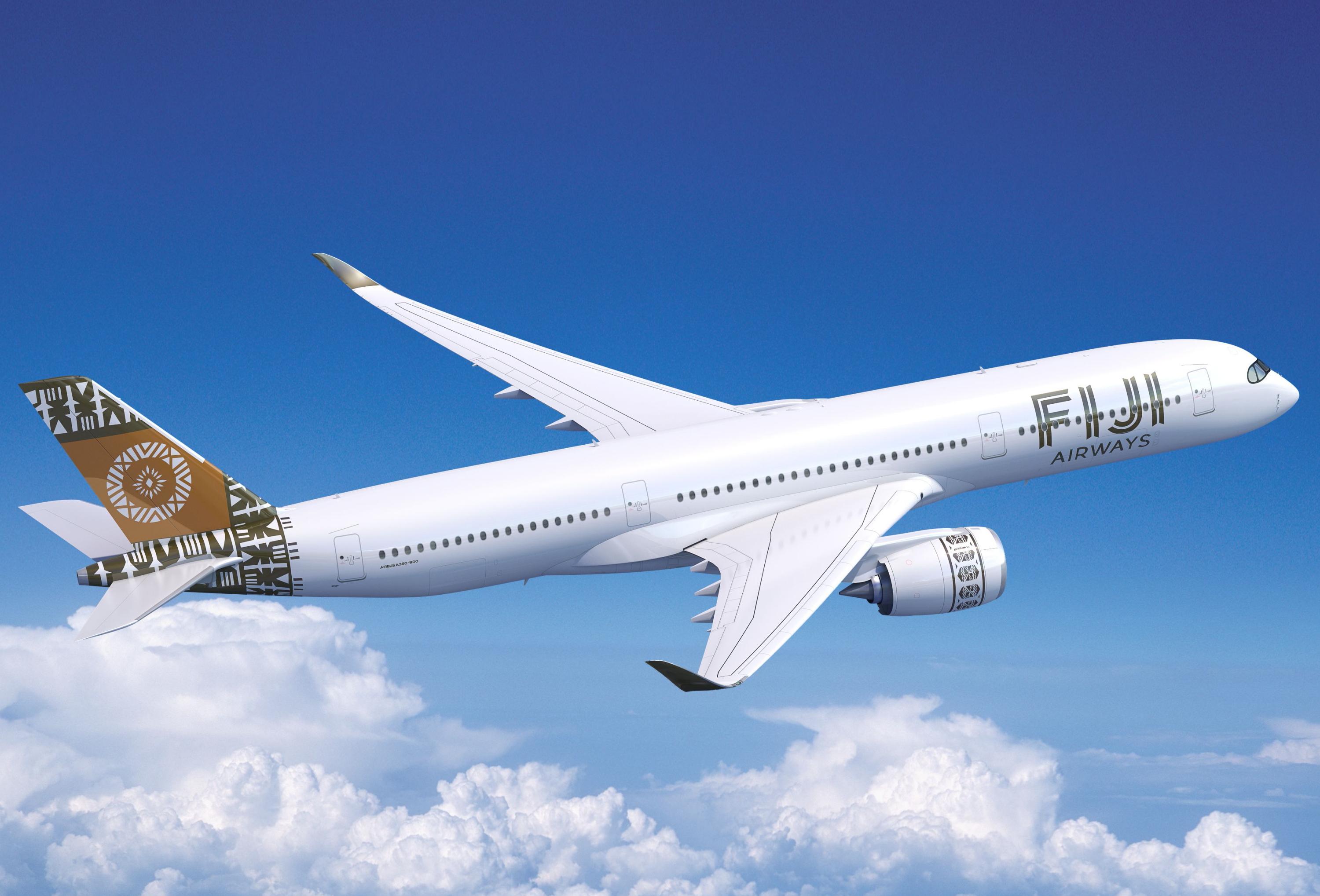 Fiji Airways Airbus A350-900. Click to enlarge.