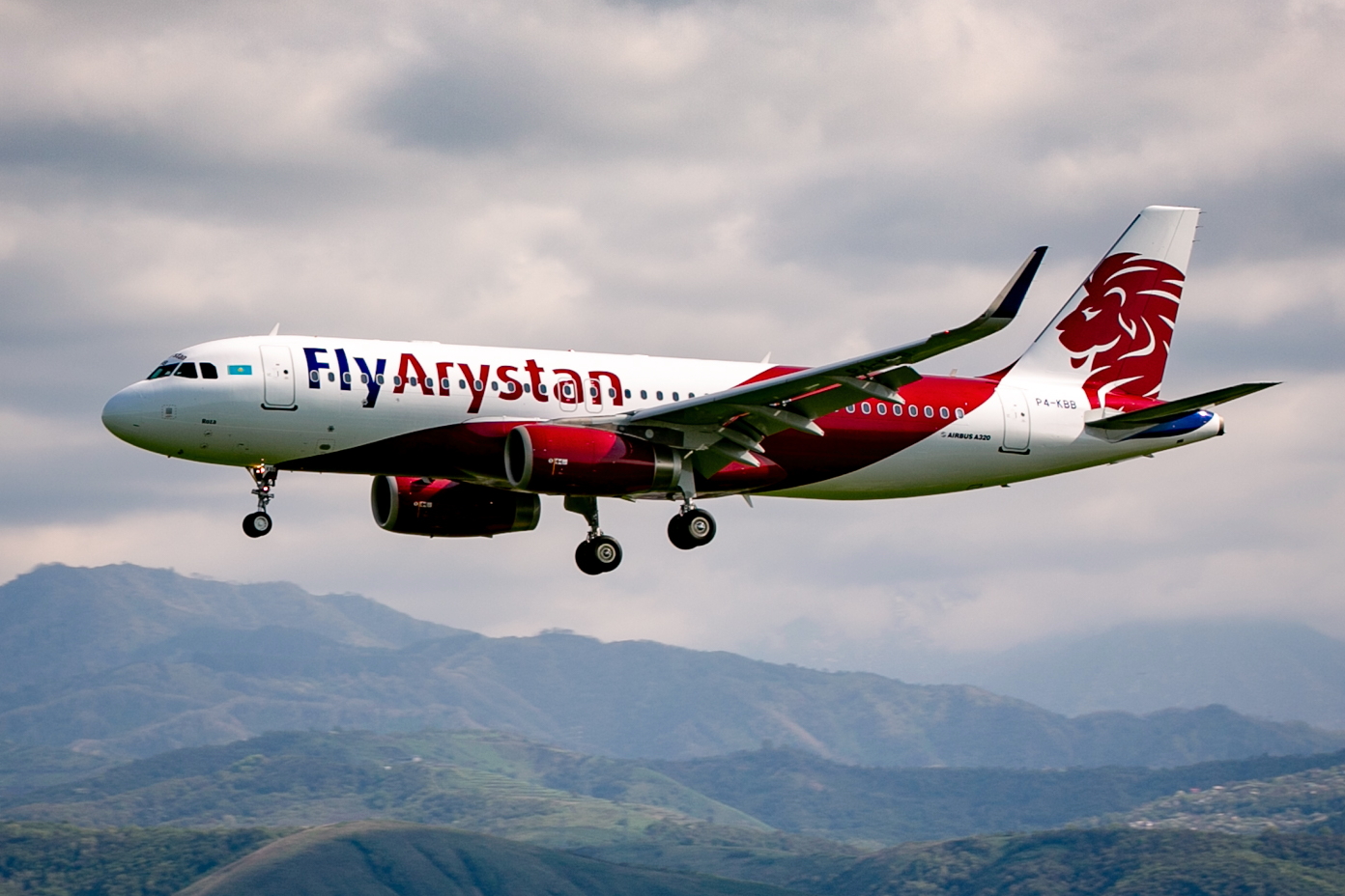 Fly Arystan Airbus A320. Click to enlarge.