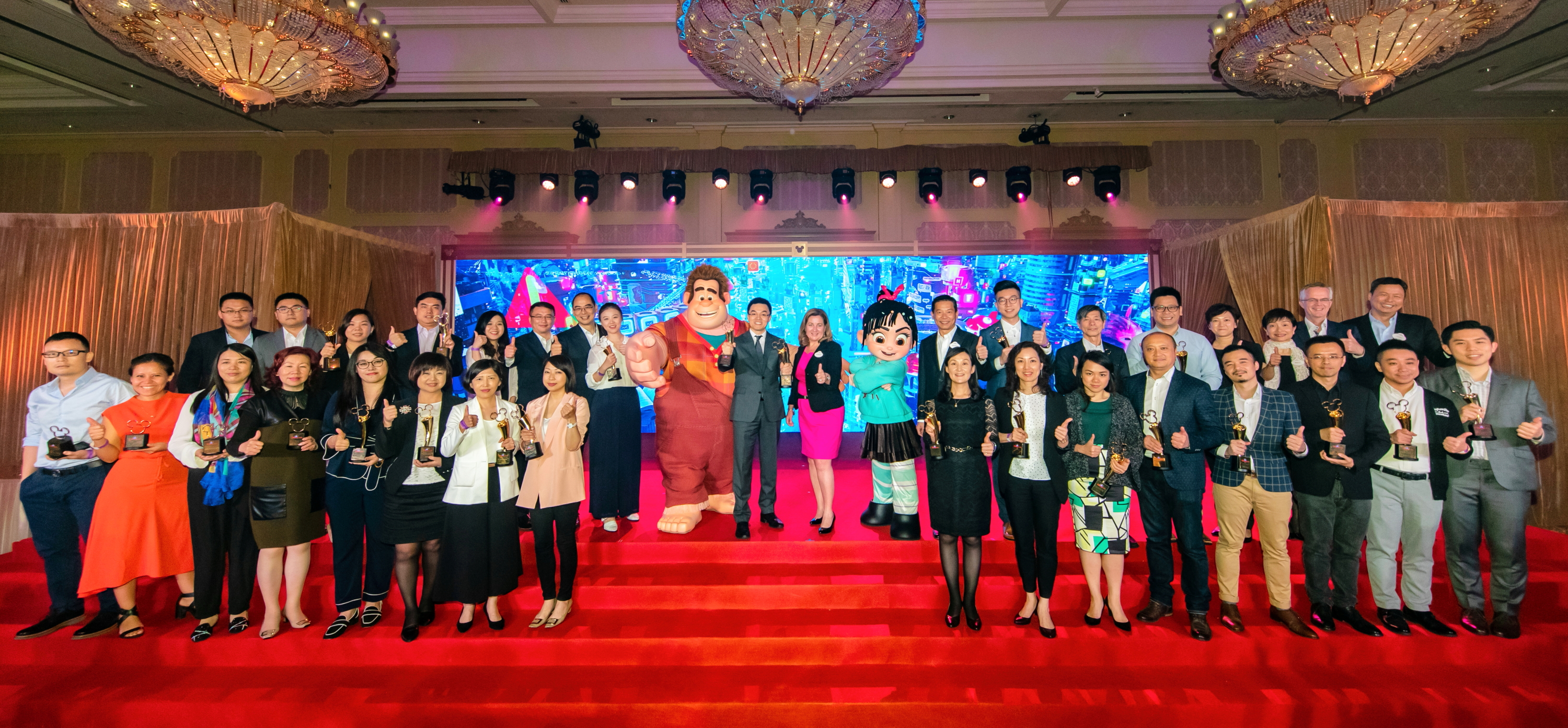 Hong Kong Disneyland Resort (HKDL) hosted its annual Celebration of Sales Excellence (CSE) on Friday. The fun awards dinner celebrates HKDL's top-performing travel trade partners who in 2018 brought an ever-growing number of guests from around the world to enjoy the resorts magical experiences.. Click to enlarge.