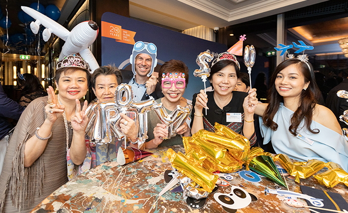 Hahn Air hosted a glamourous and fun party in Bangkok, Thailand as part of its 20th anniversary celebrations. Click to enlarge.