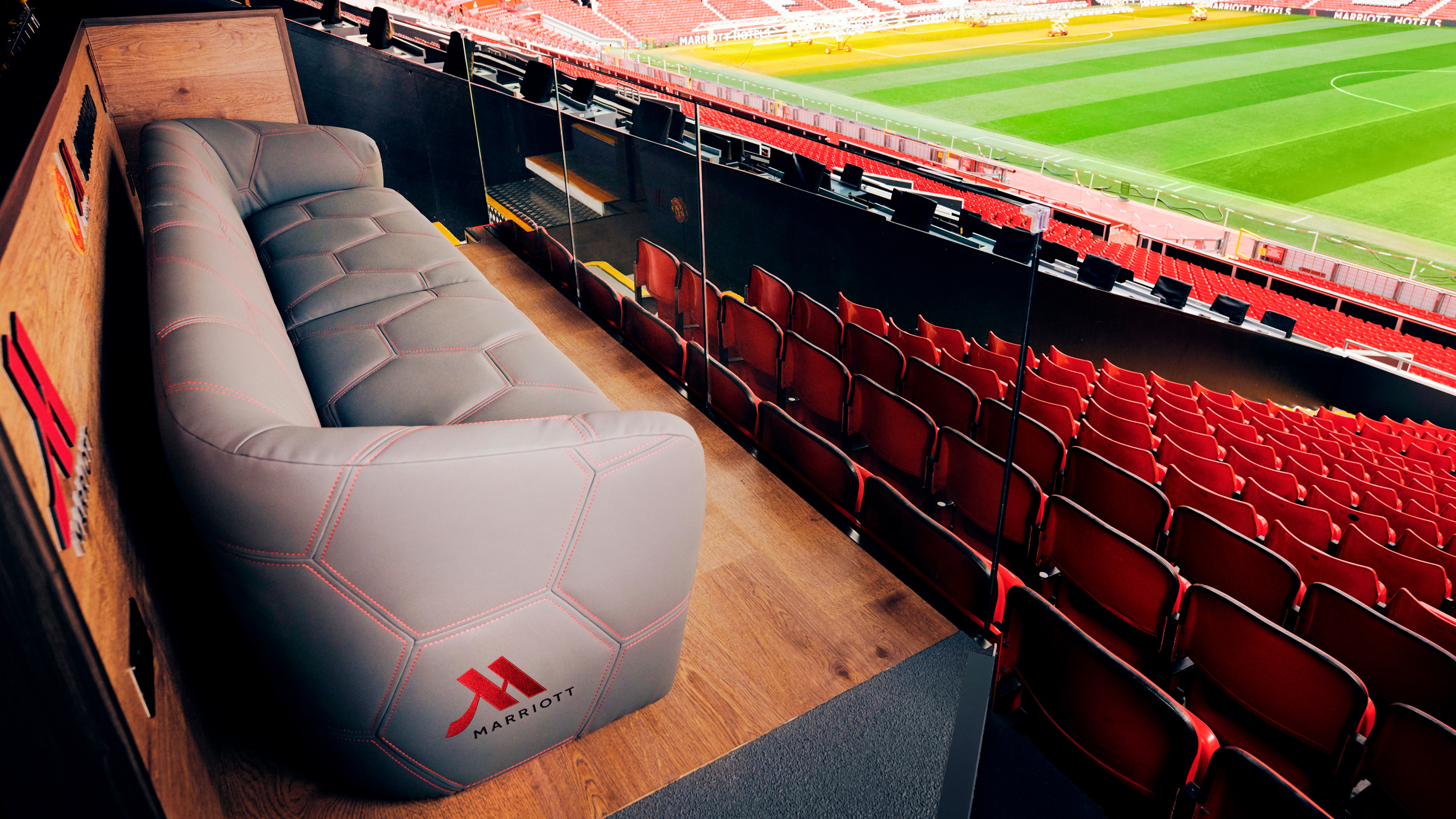 Debuting this Sunday at the Manchester United vs Liverpool game, with support from Wes Brown and Park Ji-Sung, the Seat of Dreams will give fans at every game the chance to experience match day from a unique and coveted vantage point in the stadium while enjoying special perks including complimentary food and drinks, early entry to the stadium, and the opportunity to meet Manchester United Legends. Click to enlarge.