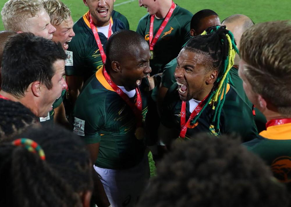 South Africa ended a run of three defeats against New Zealand to win a seventh Emirates Airline Dubai Rugby Sevens title on Saturday. South Africa lead the standings after the first of ten events in a season that culminates in the Tokyo 2020 Olympic Games in Japan with 22 points, ahead of New Zealand and bronze medalists England. Click to enlarge.