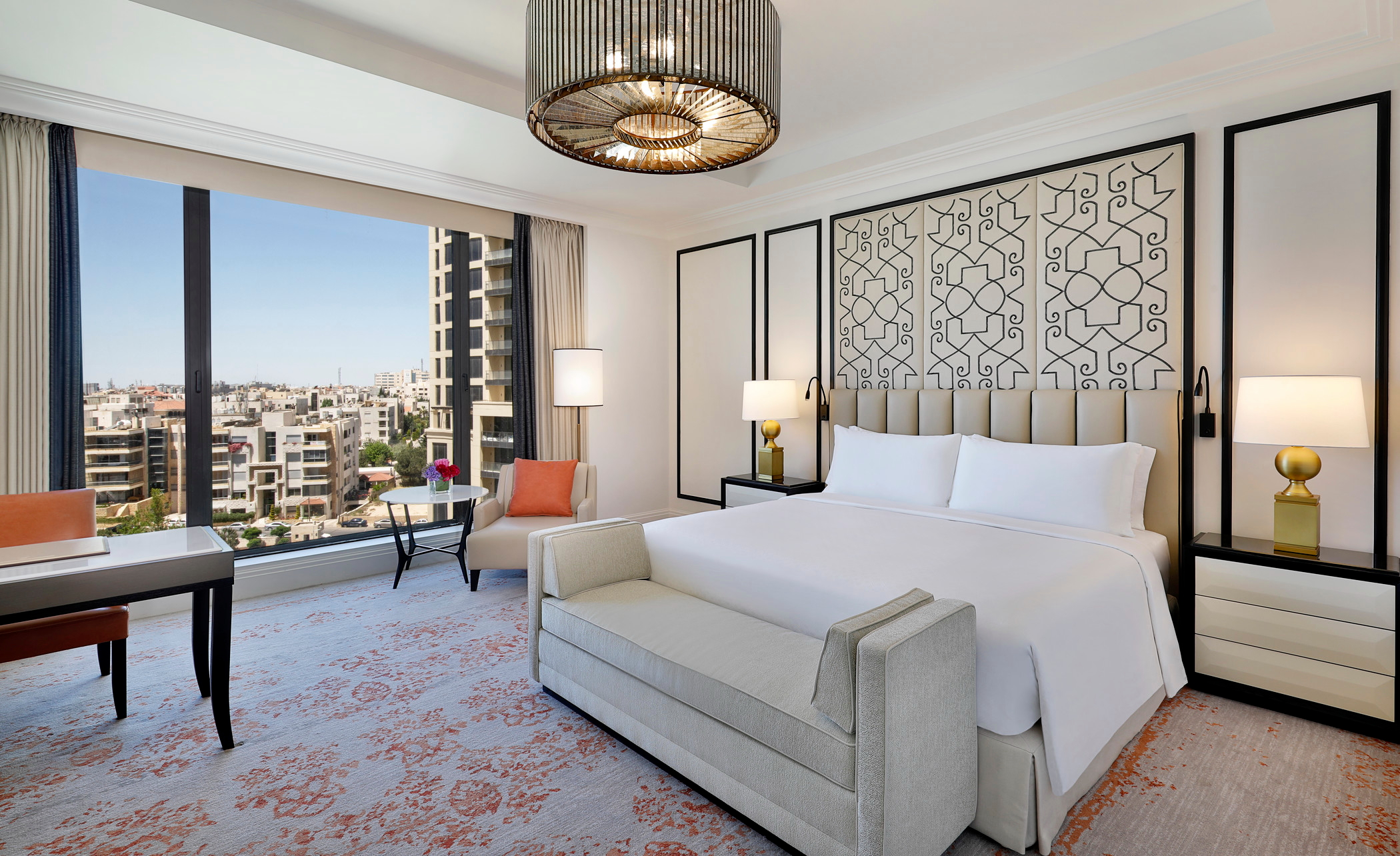 Luxurious room at the St. Regis Amman. Click to enlarge.