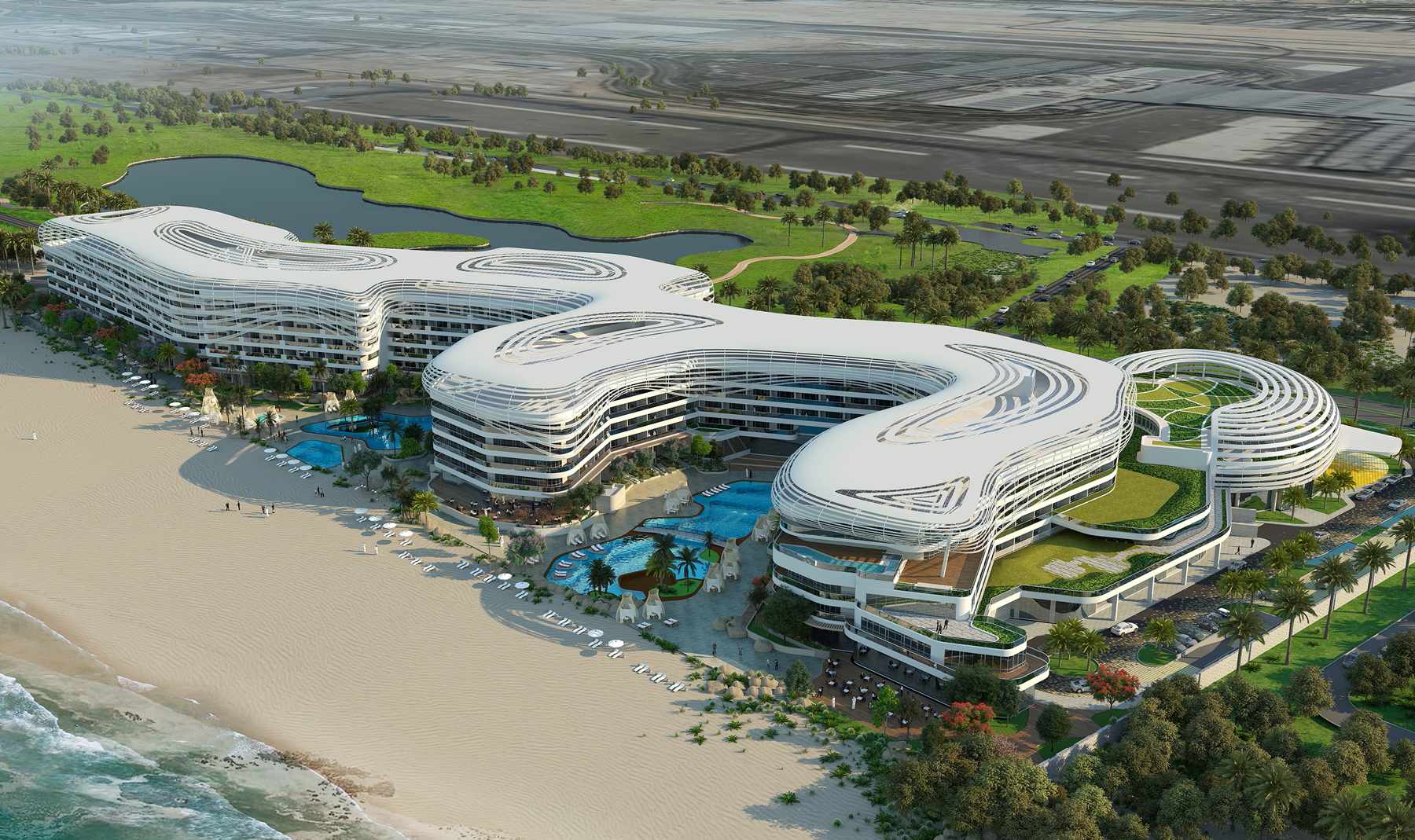 Marriott has signed an agreement with Alfardan Group to open the first St. Regis hotel in Oman. Scheduled to open in 2022, the 271-room St. Regis Al Mouj Muscat Resort will be located on a prime beachfront plot within Oman’s lifestyle and leisure destination, Al Mouj Muscat. The project also includes plans for 170 branded residential units. Click to enlarge.