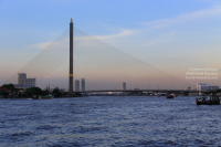 Rama VIII Bridge in Bangkok, Thailand